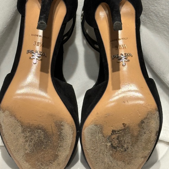 Prada suede open toe heel - Picture 3 of 4